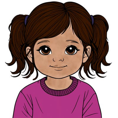 a realistic toddler girl