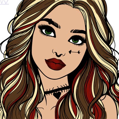 beautiful realistic girl