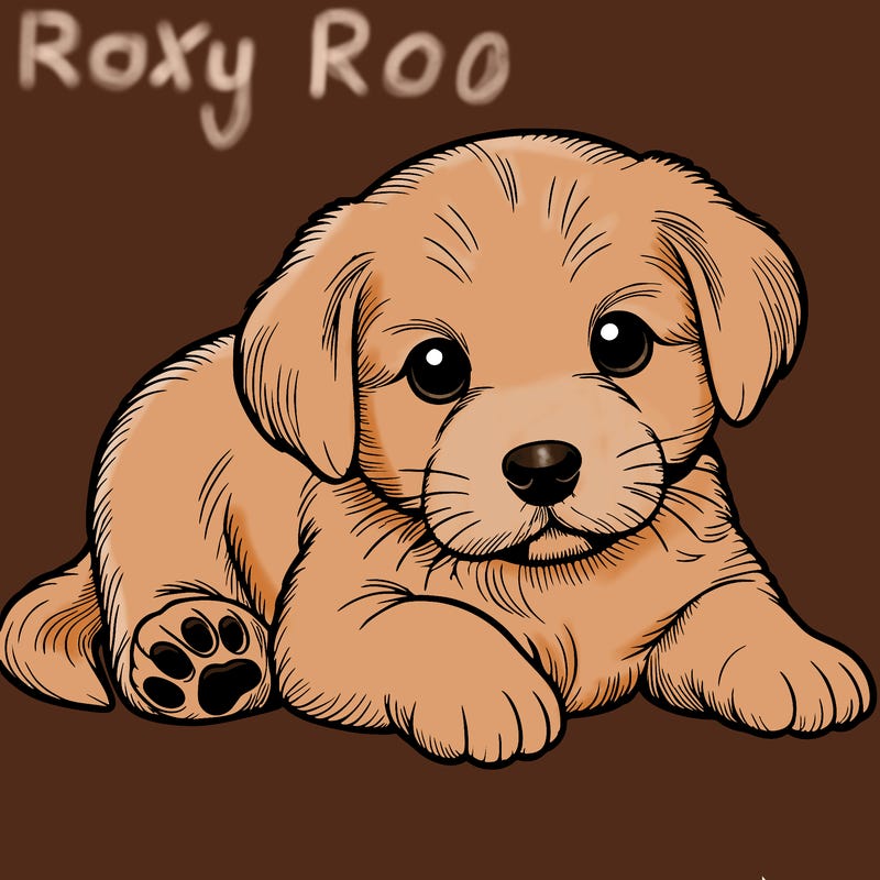 a cute realistic puppy