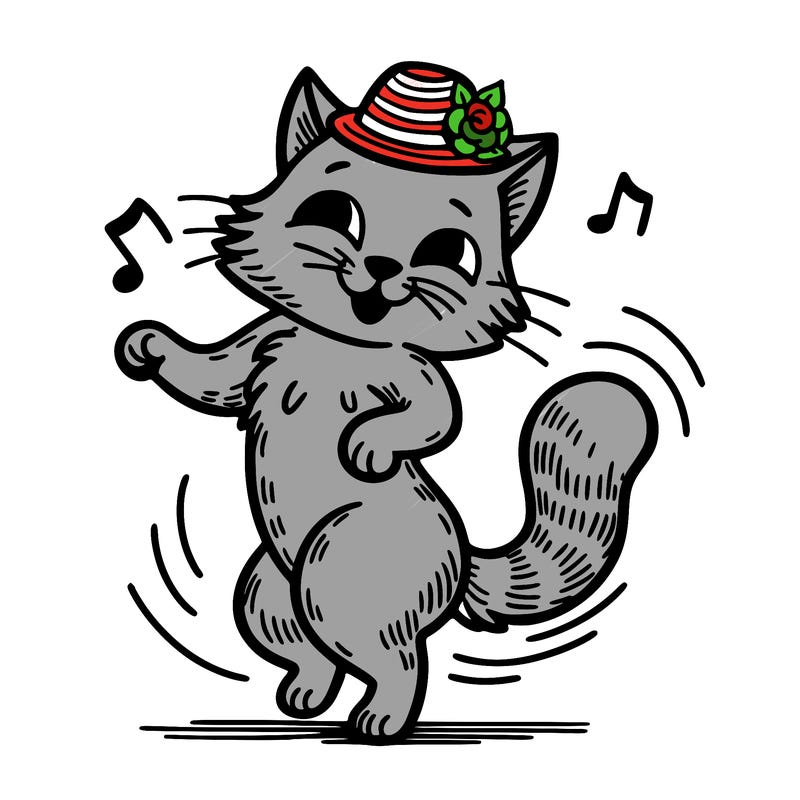 dancing cat