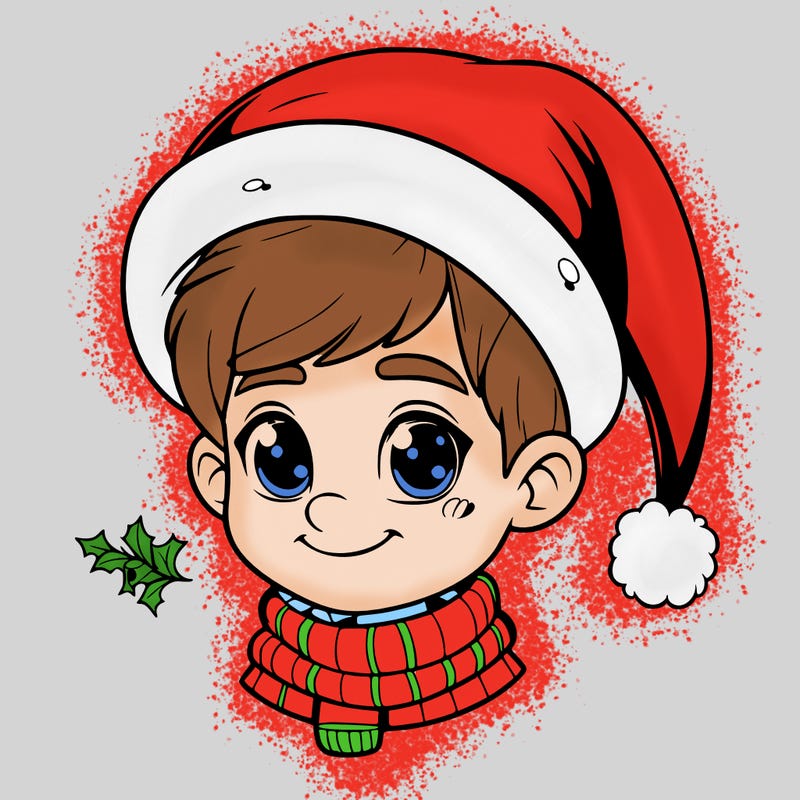 realistic christmas boy