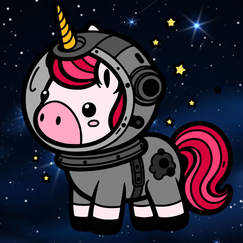 astronaut unicorn