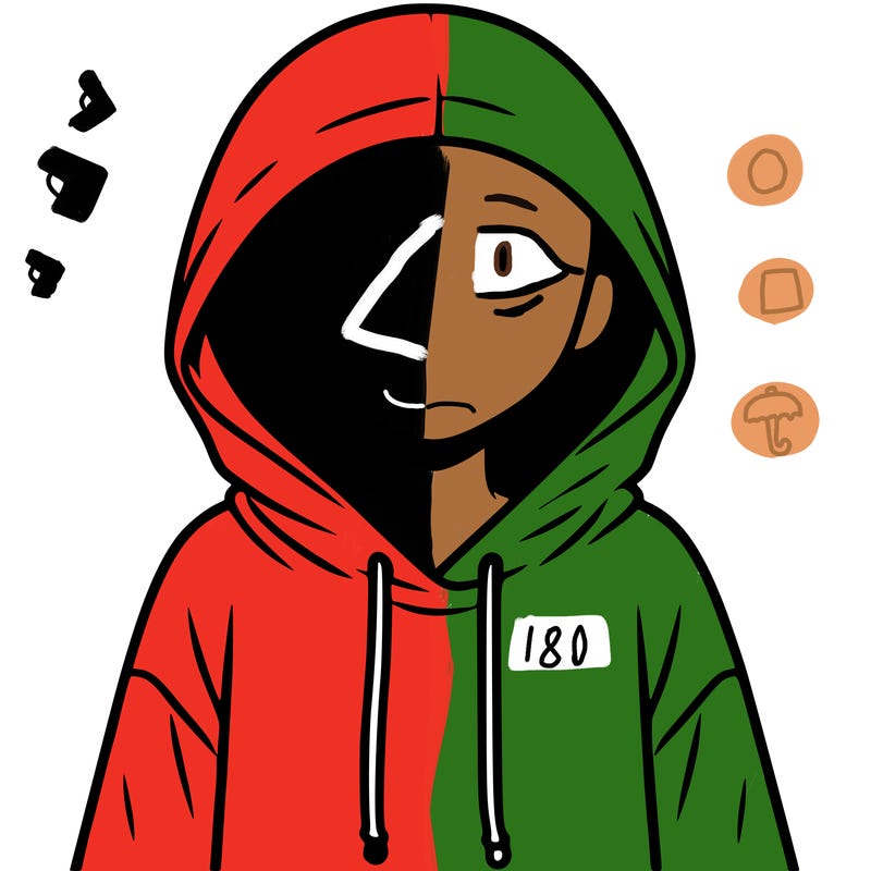faceless girl in hoodie