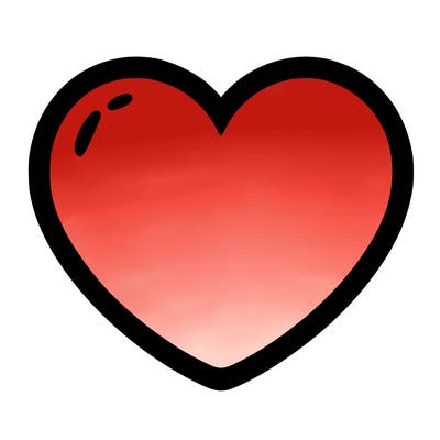a blank heart
