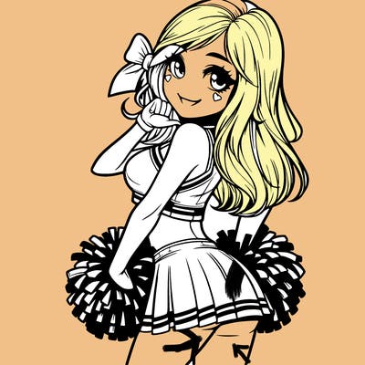 realistic cheerleader