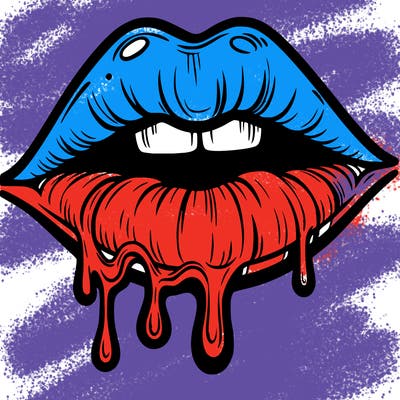 lips that look realistic and drip