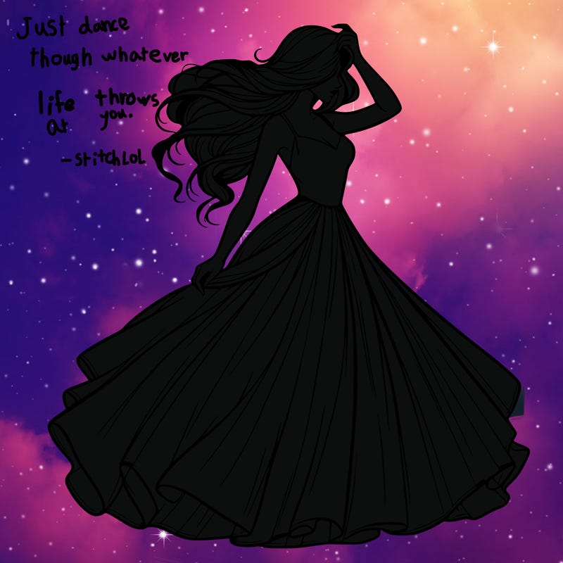 realistic woman with dress flowing in the wind