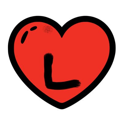 a blank heart