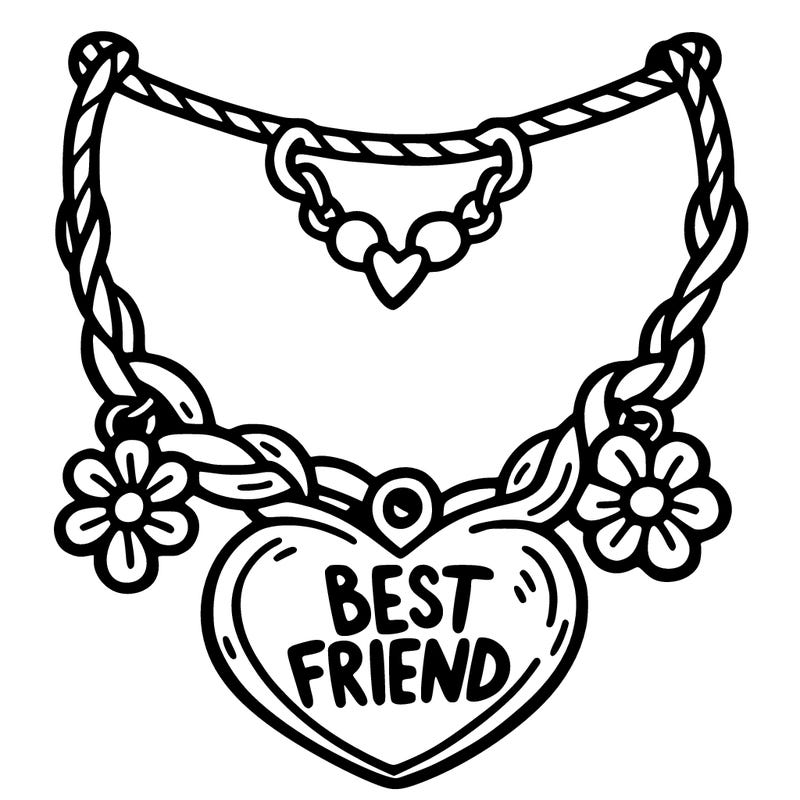 best friend necklace