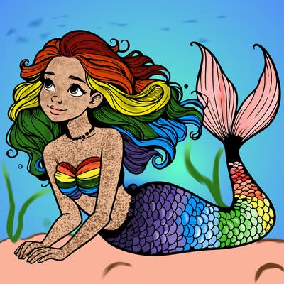 a realistic mermaid