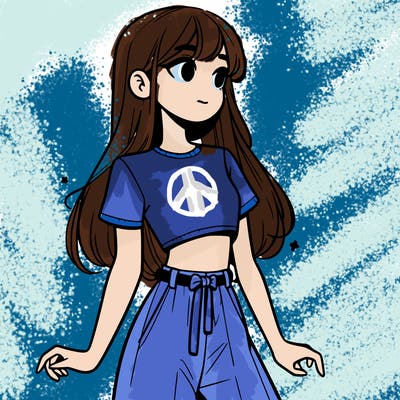 girl in a cute crop top