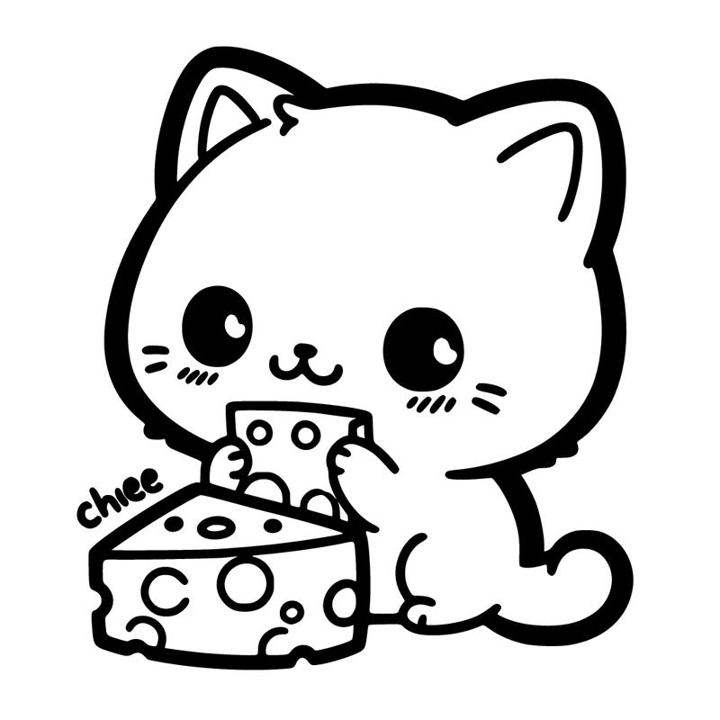 a tiny little kitty cat eating cheese even though the owner is telling him not to