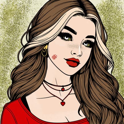 detailed realistic girl