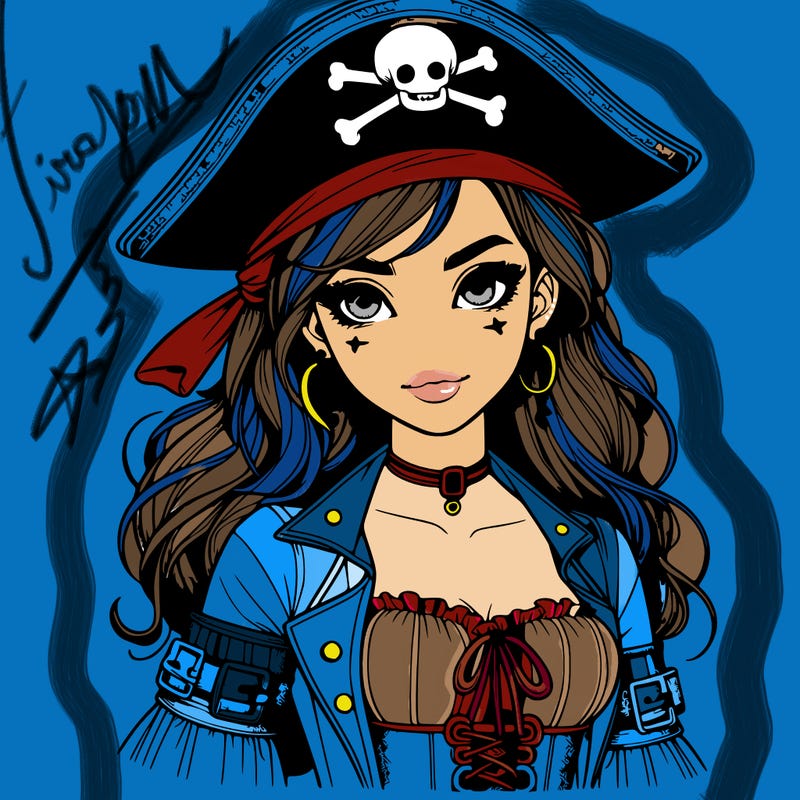 realistic pirate girl