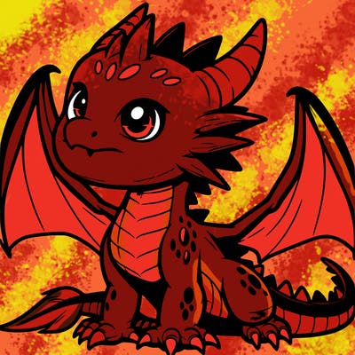 fierce baby night dragon