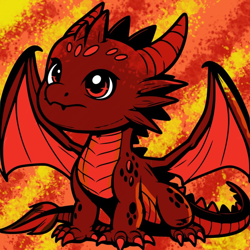 fierce baby night dragon