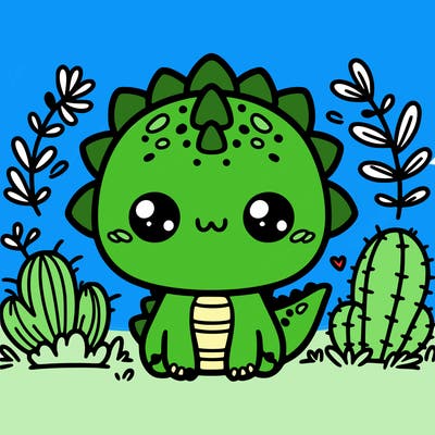 cute dino kawaiii