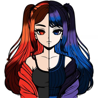 realistic girl split