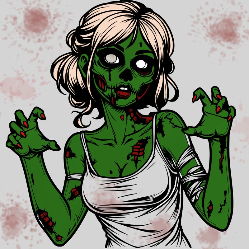 realistic zombie girl