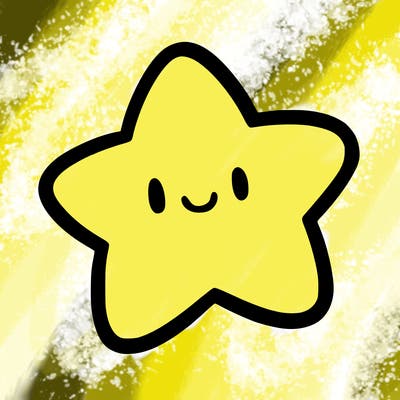 one star in the sky without a face