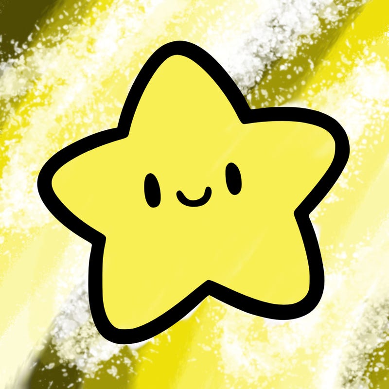 one star in the sky without a face