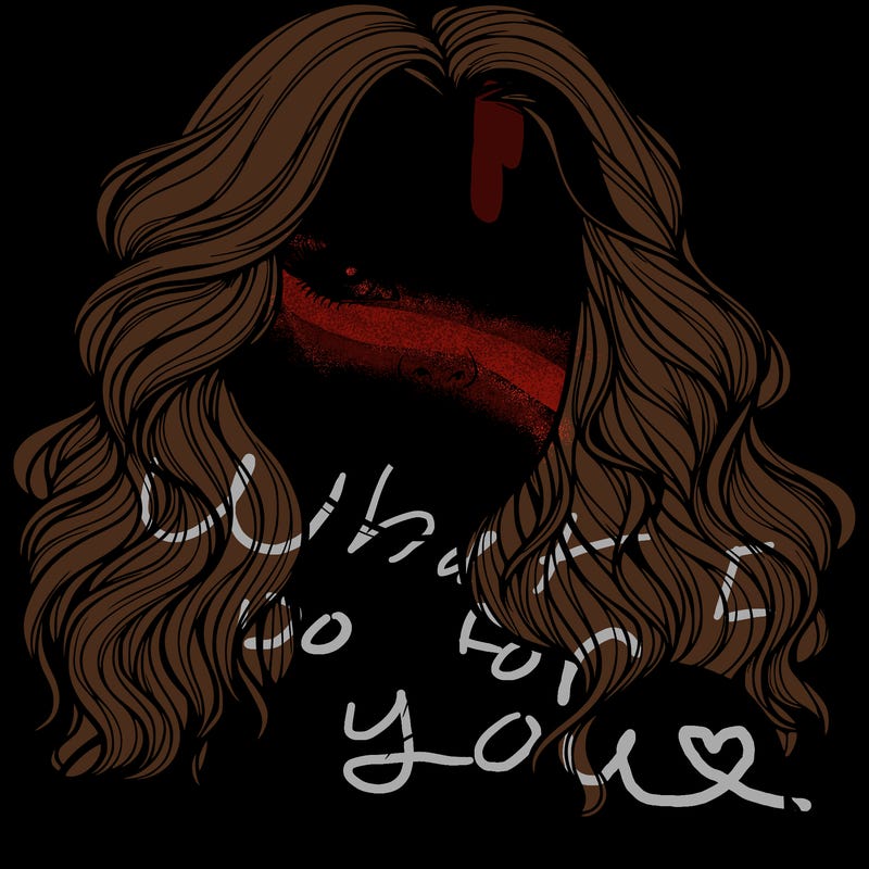 realistic girl with wavy hair and lips