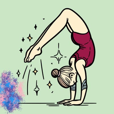 gymnastics back hand spring