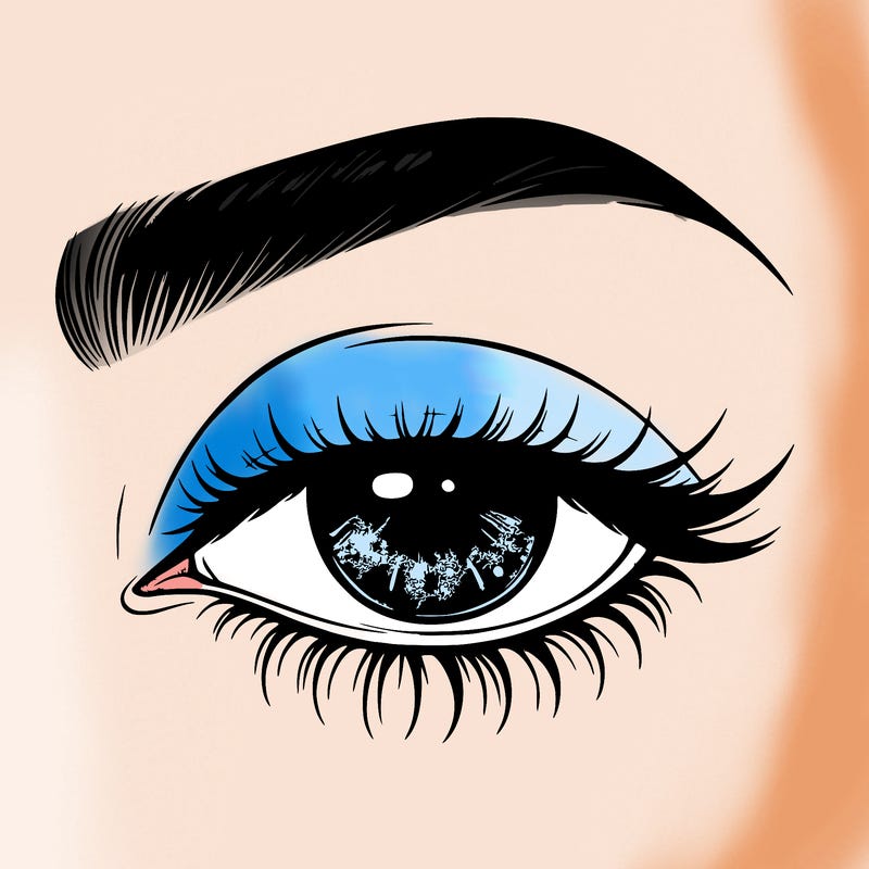 eye closed realistic