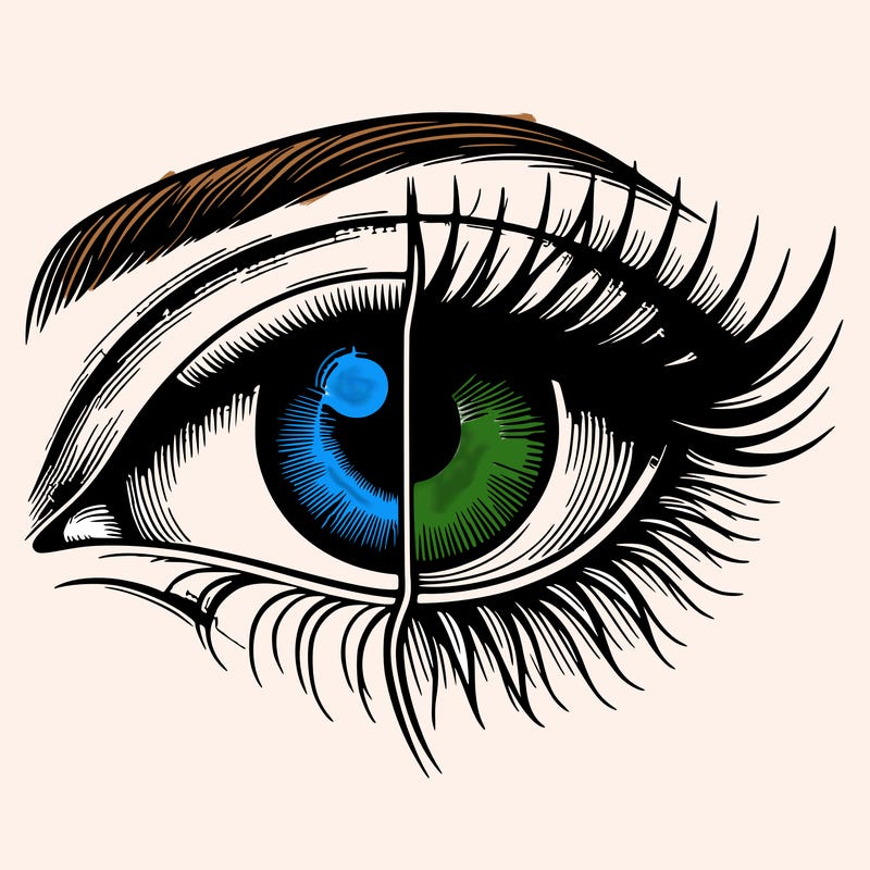 realistic eye split