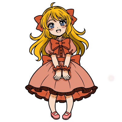 a cute anime girl