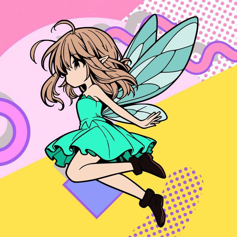 manga fairy flying