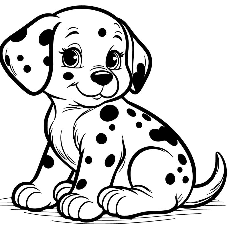 a puppie dalmatian