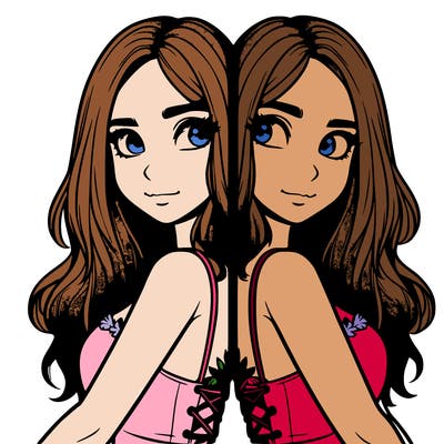 a realistic girl split