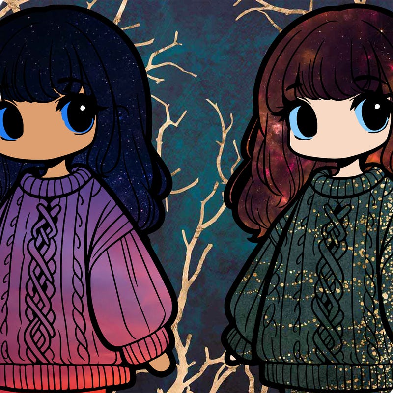 girl with oversized sweater