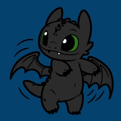 toothless dancing