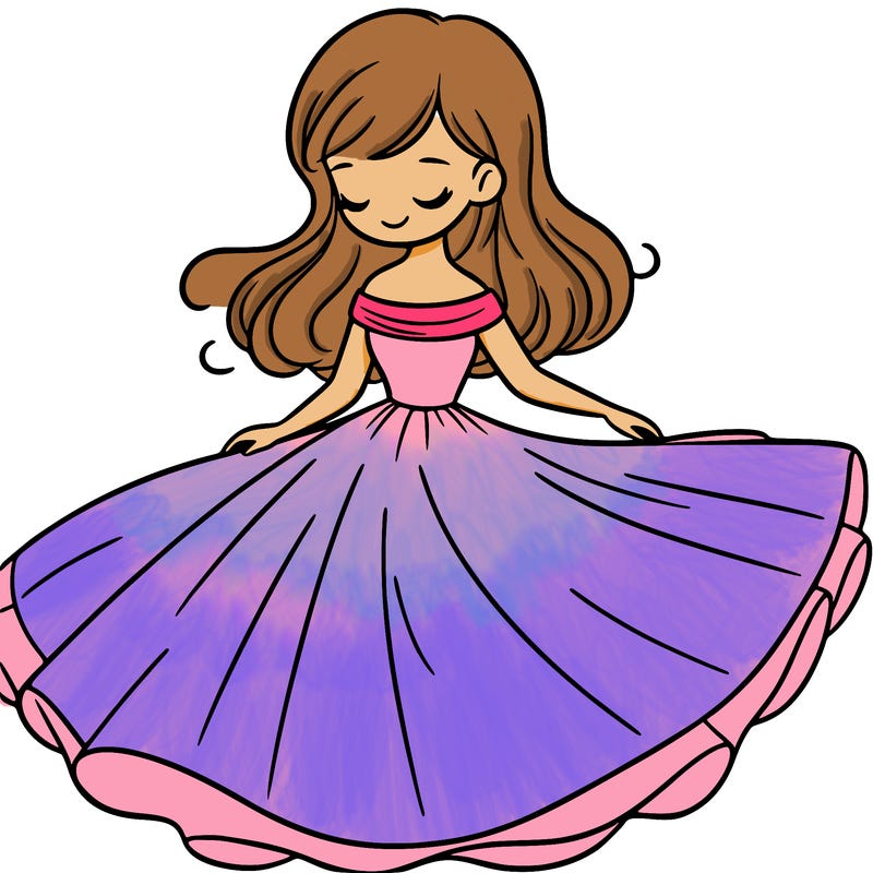 a woman in a dress twirling