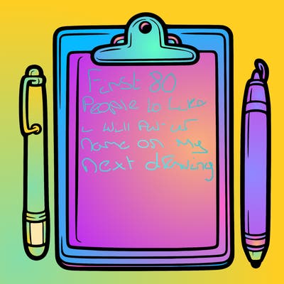 blank clip board with pen