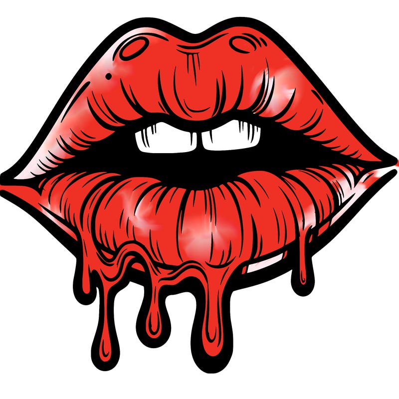 lips that look realistic and drip