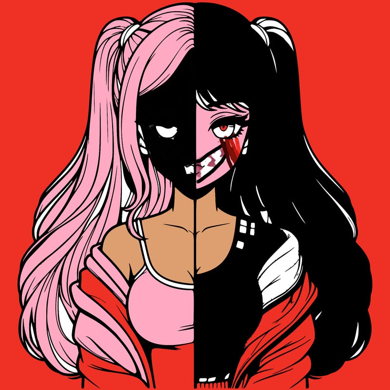 realistic girl split