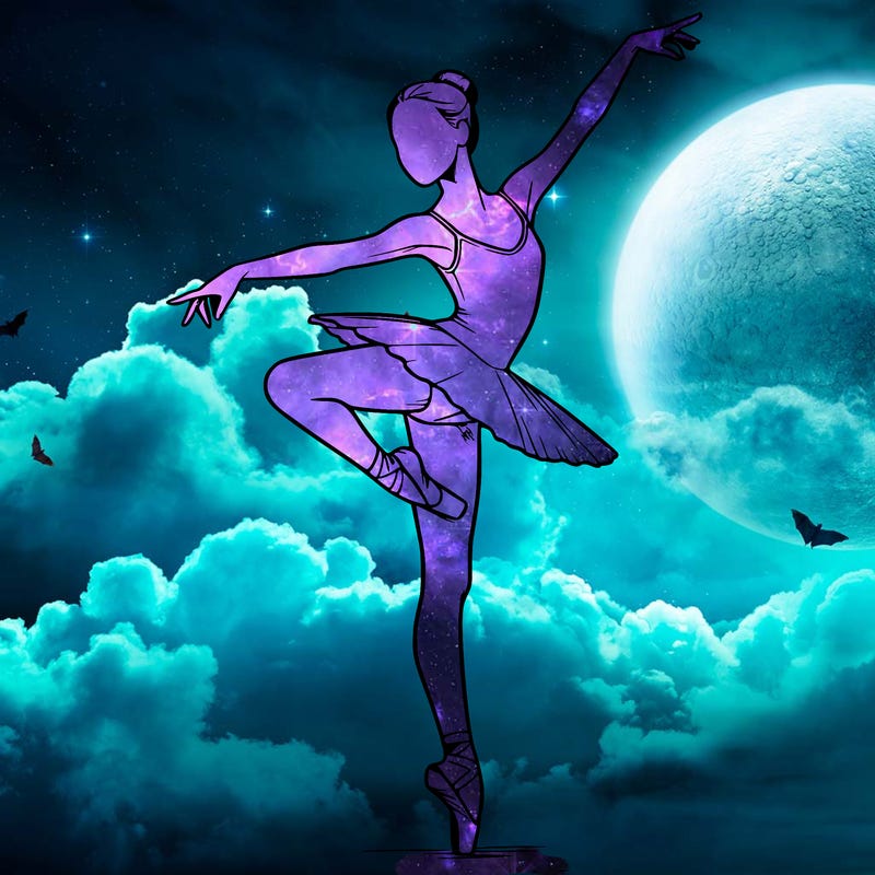 realistic person doing ballet