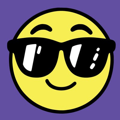 emoji with sunglasses