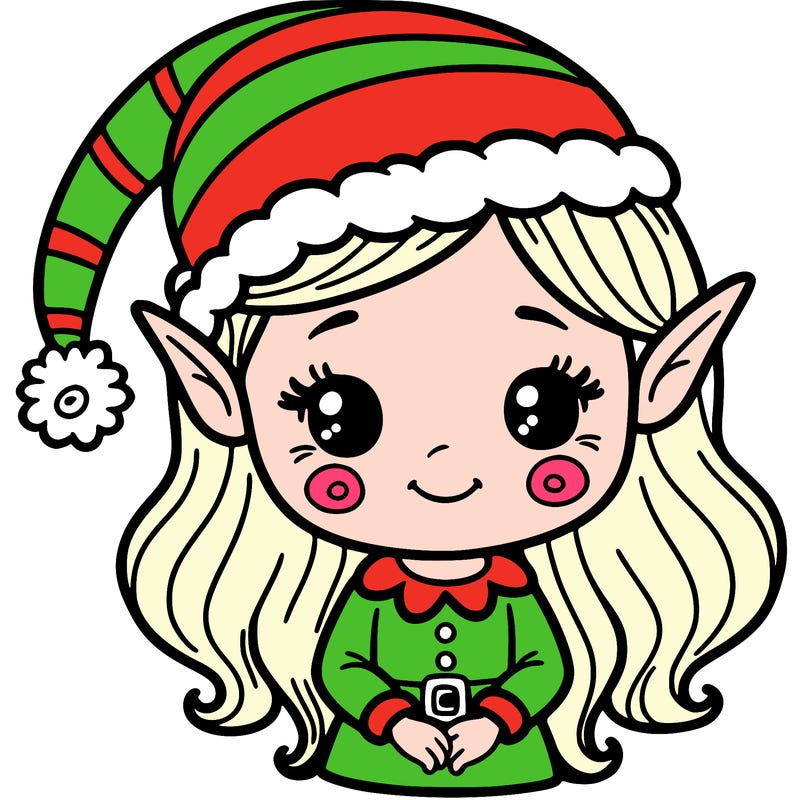 christmas elf girl
