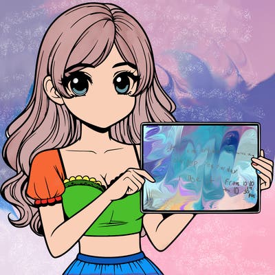 realistic pretty girl holding blank sign