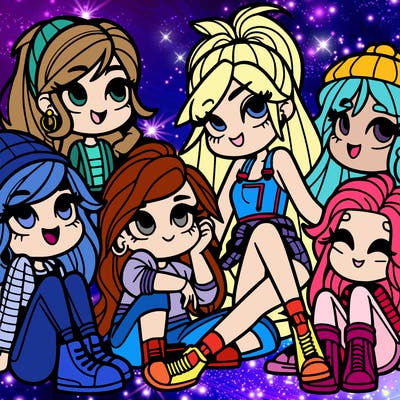 girls hanging out with each other