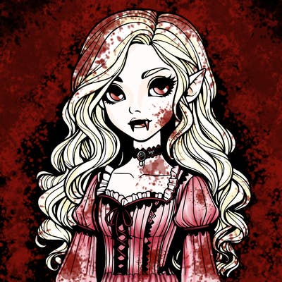realistic vampire girl