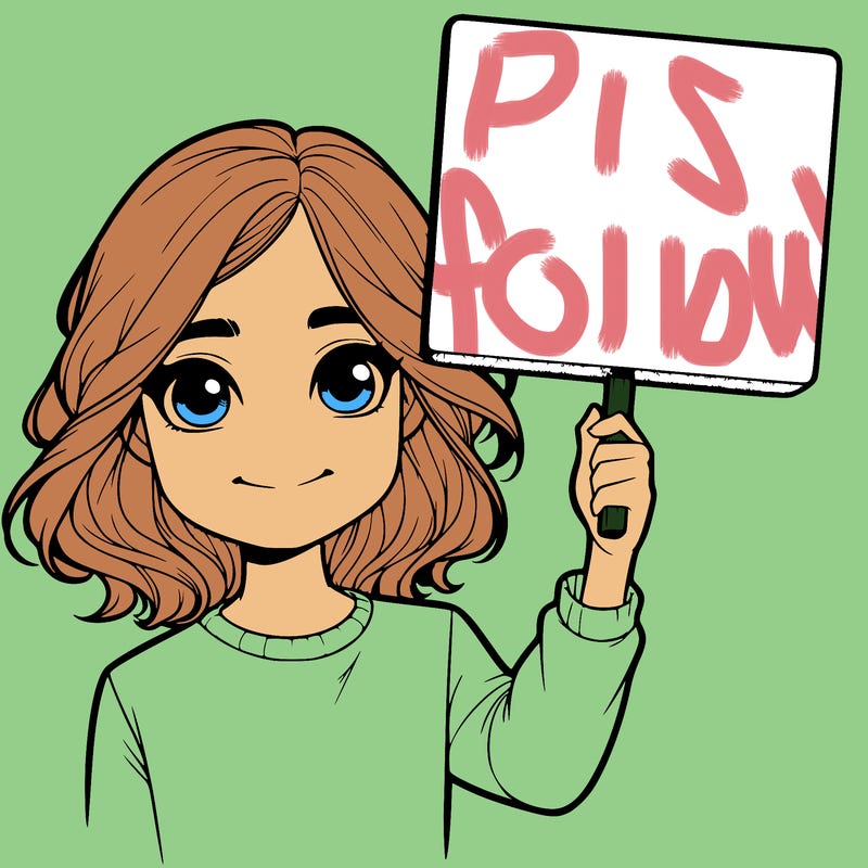 realistic girl holding up a sign