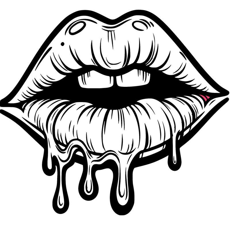 lips that look realistic and drip