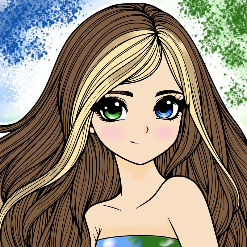 realistic girl pretty long hair