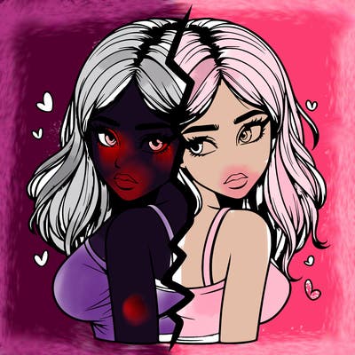 realistic girl split