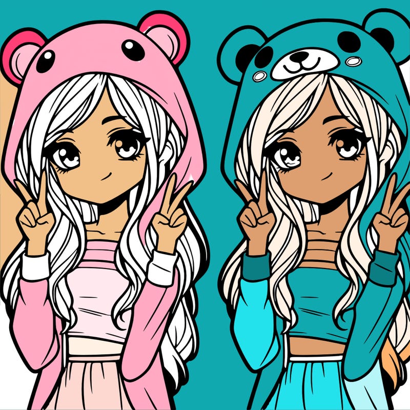 teen girl in animal costume